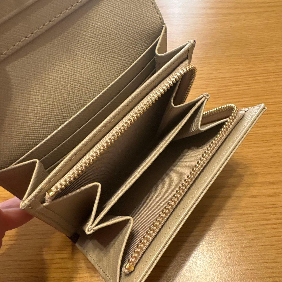 アニエスベー財布　二つ折り財布　ブラック