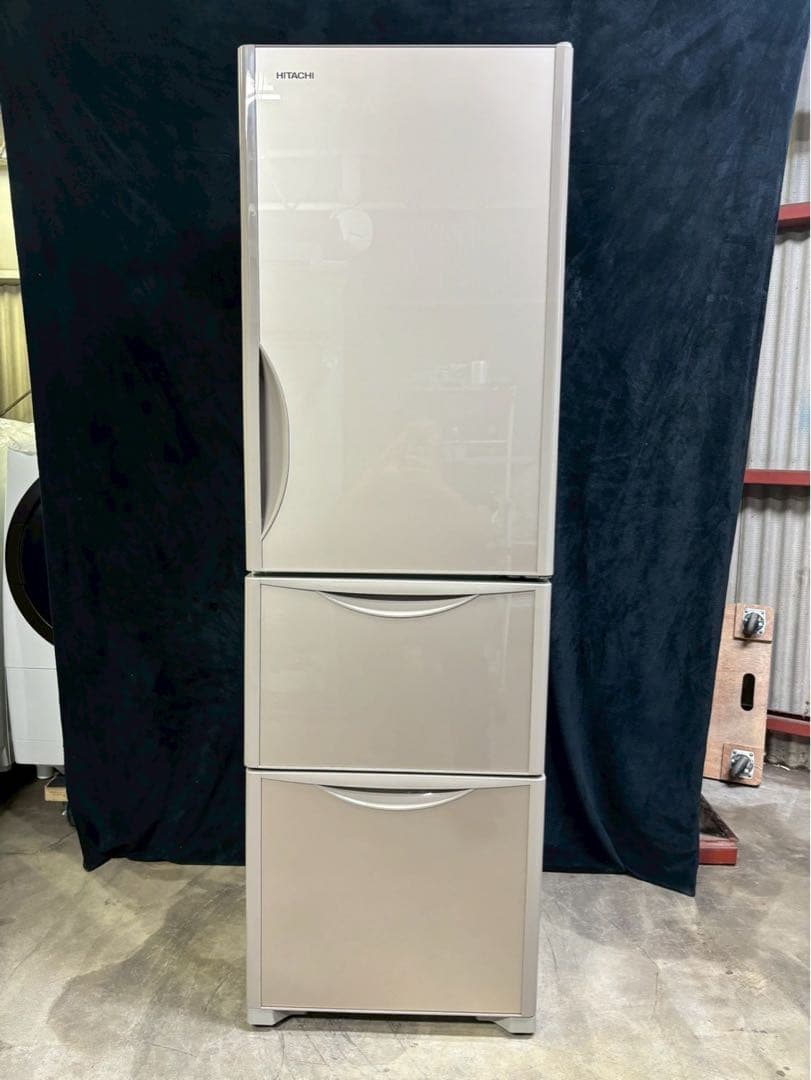 HITACHI 冷蔵庫 R-S32JV 2018年製 315L 3ドア 右開き