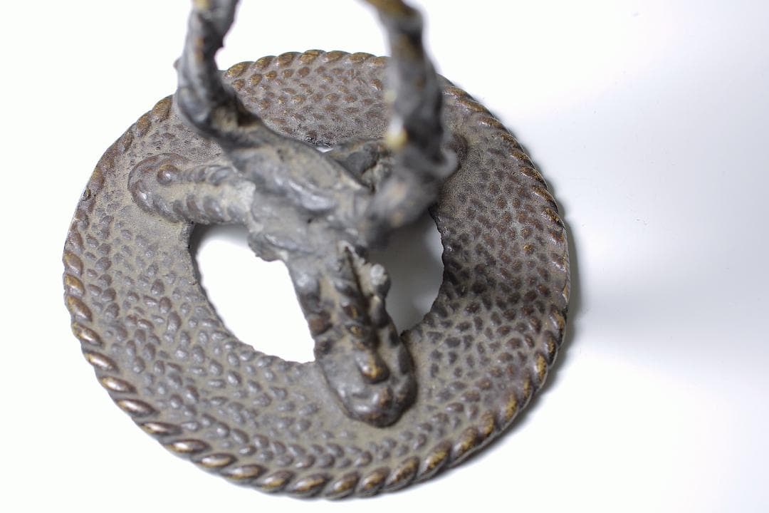 江戸時代(天明年間) 別府細工 縄目燭台