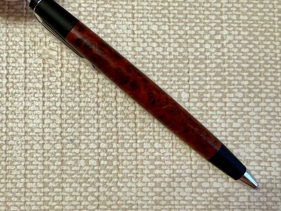 野原工芸　特上花梨瘤　新型シャープペンシル（シルバー金具）