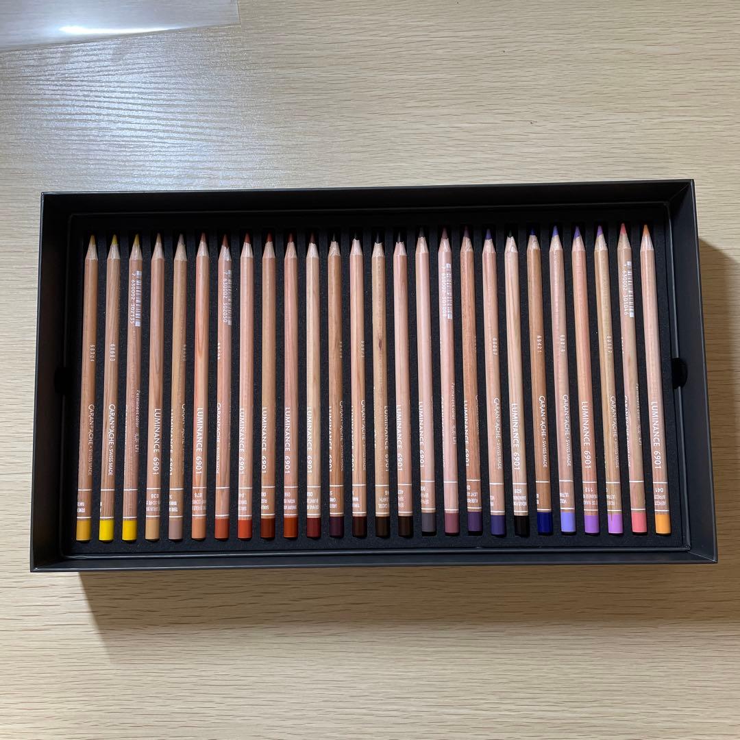 CARAN D'ACHE LUMINANCE 6901 100色セット