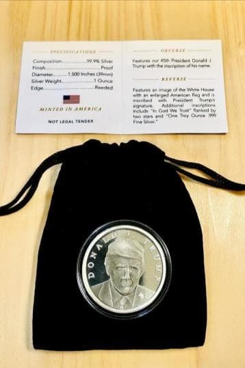 トランプ 純銀 1oz 99.9% 公式 初版 シルバー 記念
