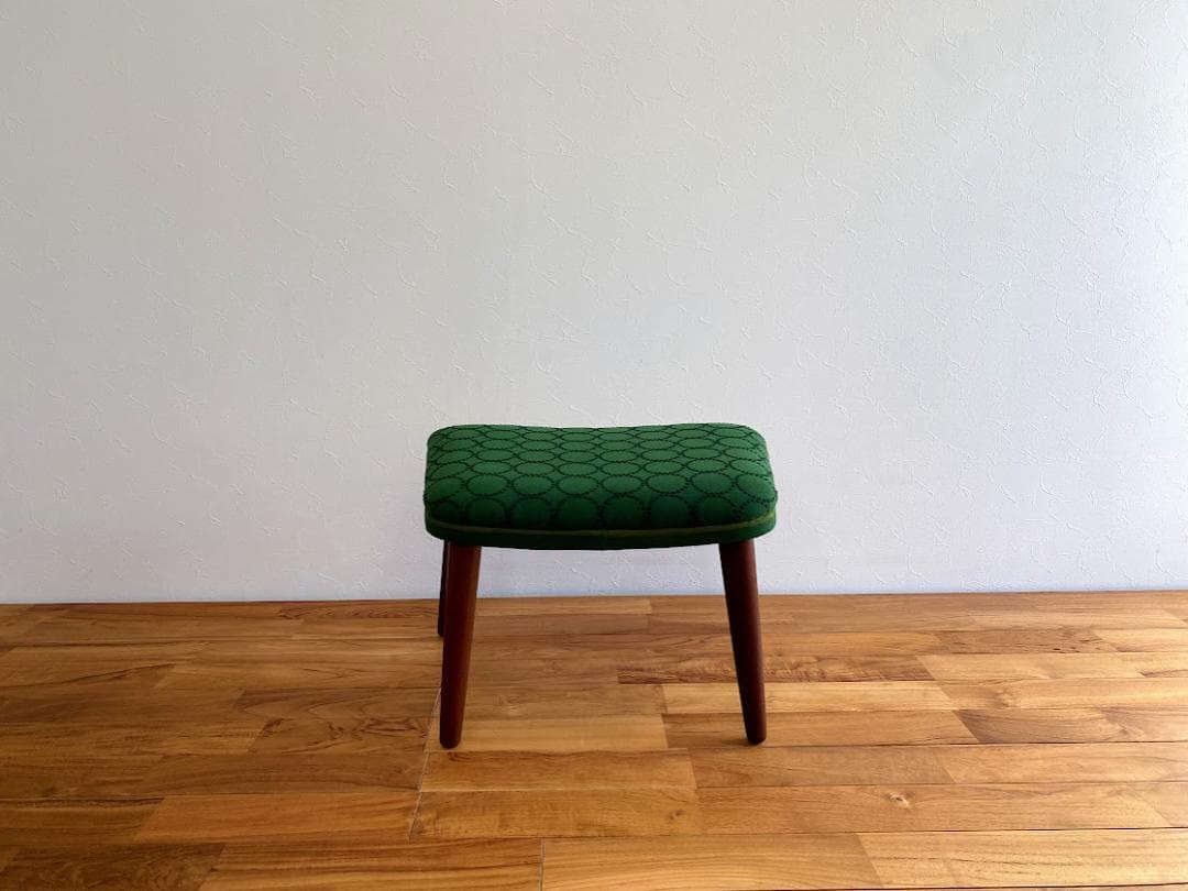 デンマーク ヴィンテージ オットマン スツール チーク材 ミナペルホネン 仕上済