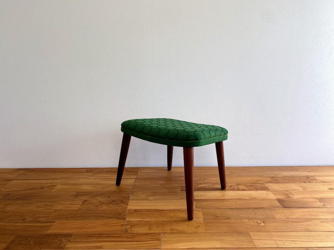 デンマーク ヴィンテージ オットマン スツール チーク材 ミナペルホネン 仕上済