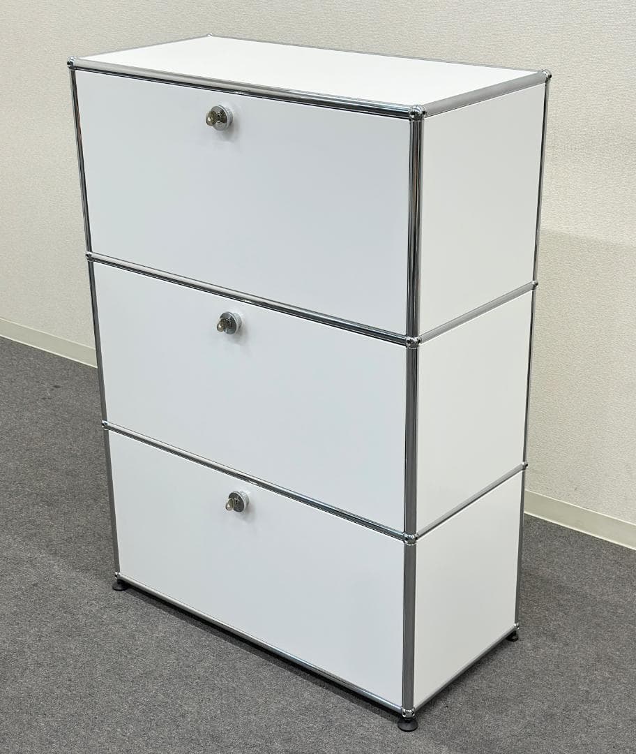 正規品■USMハラー■キャビネット 1列3段　全部違う鍵つき　パーソナルロッカー