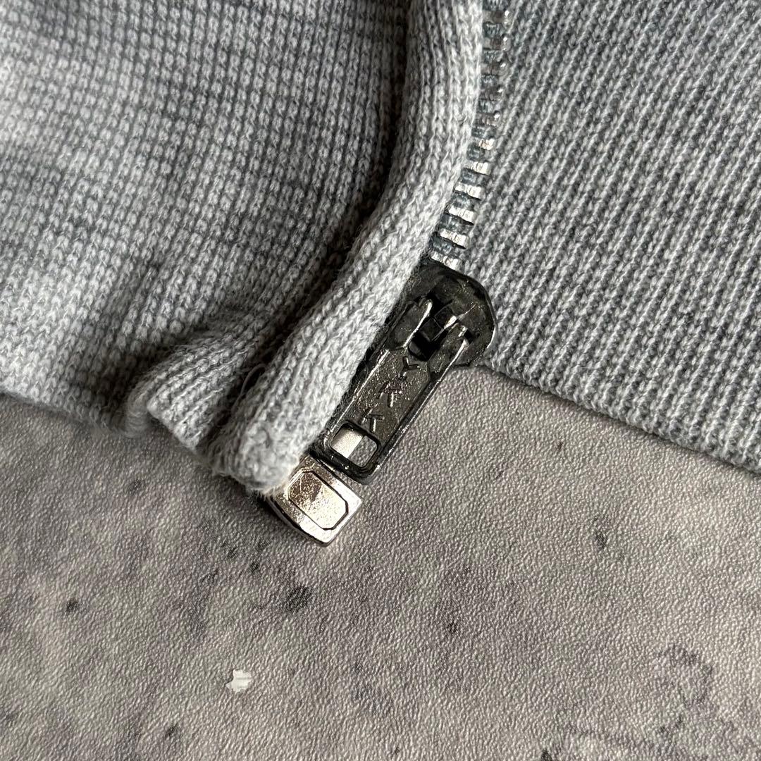 【70-80s vintage】ジップパーカー　短丈　片爪 アルミYKK 霜降り