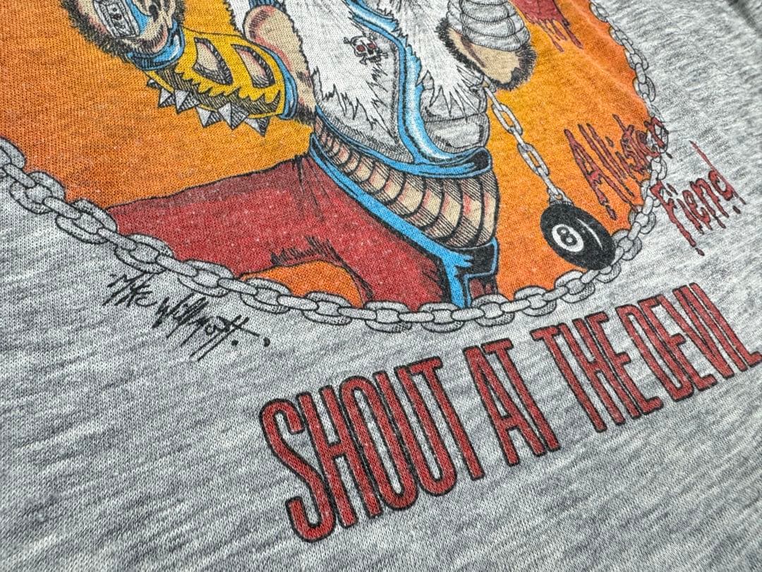 モトリクルー　ヴィンテージ　Tシャツ　1983-84 シャウトアットザデビル