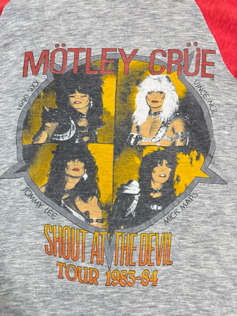 モトリクルー　ヴィンテージ　Tシャツ　1983-84 シャウトアットザデビル