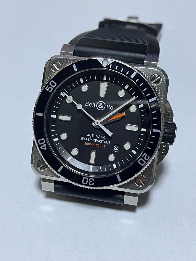 週末値下ベル＆ロス Bell＆Ross BR03-92 ダイバー　デイト 自動巻