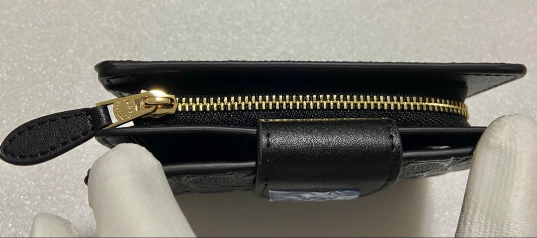 【新品未使用】COACH コーチ 二つ折り財布 ブラック