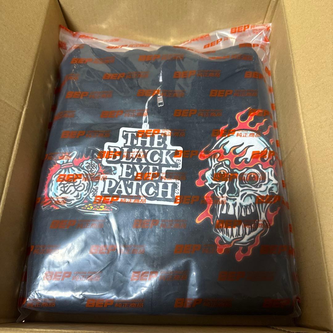 トップス UE SKULL MONEY DRAGON ZIP HOODIE BLACK