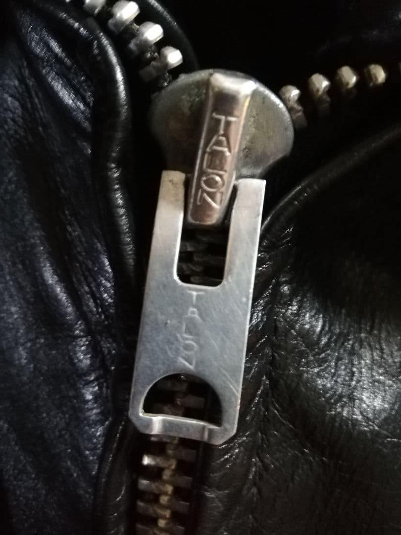 70s ポリスマンジャケット　talon ビンテージ　レザージャケット