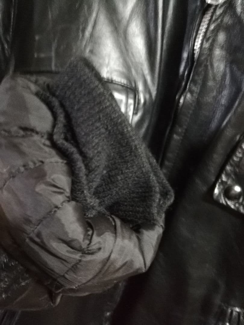 70s ポリスマンジャケット　talon ビンテージ　レザージャケット