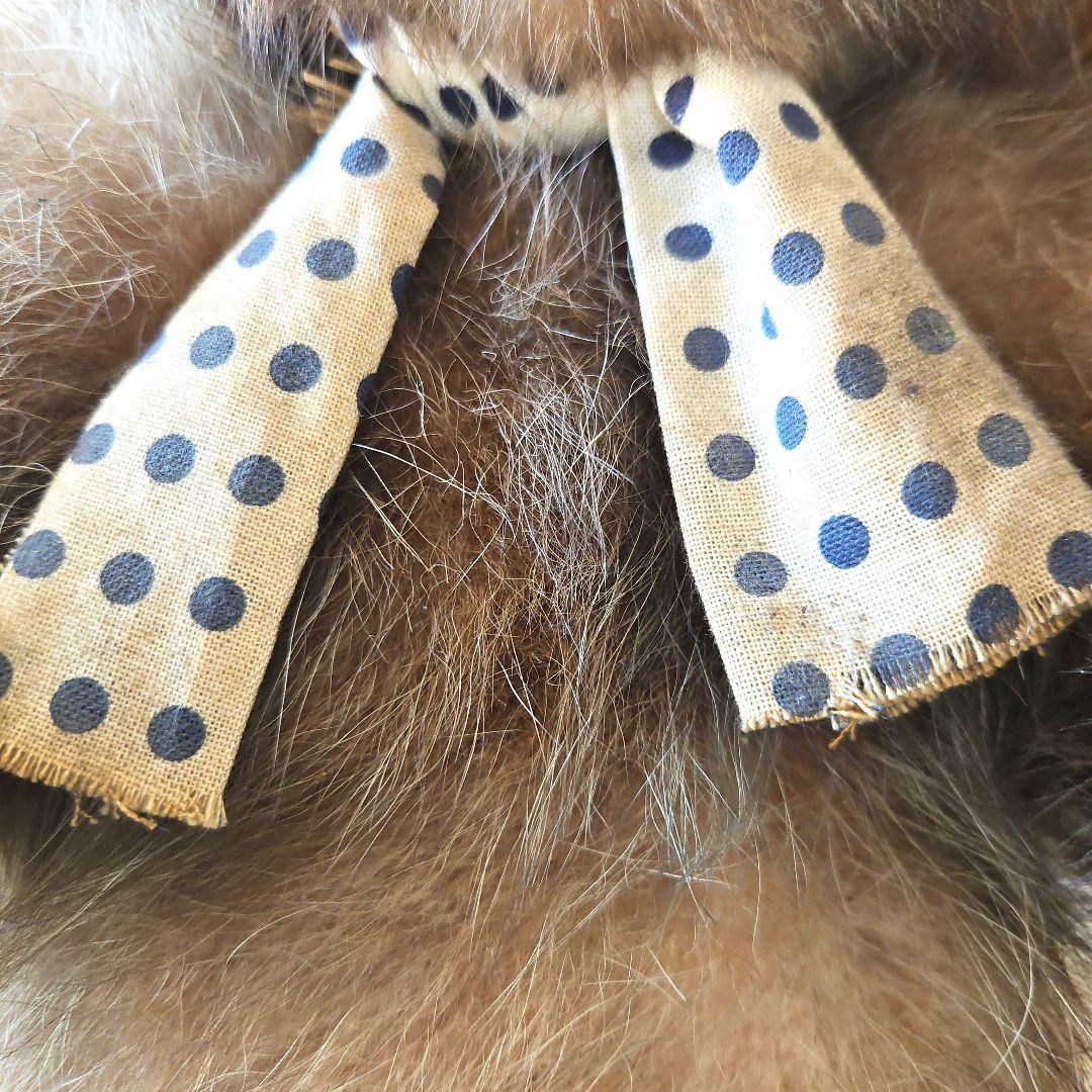 剥製　狸　タヌキ　獣　縁起物　商売繁盛　出世運　レトロ　天然木　台座付き