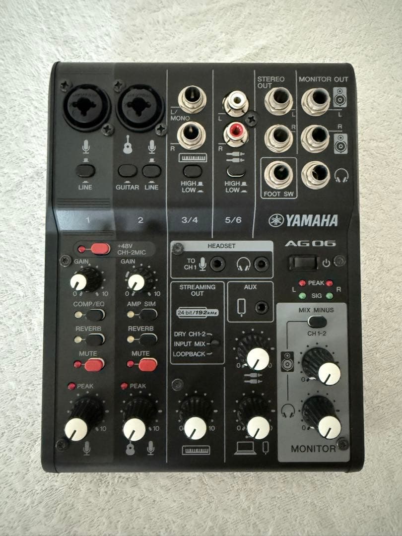 YAMAHA ヤマハ オーディオインターフェイス AG06MK2