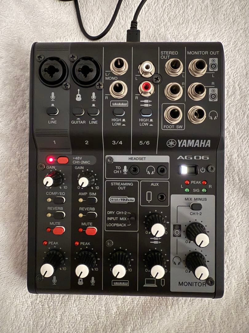 YAMAHA ヤマハ オーディオインターフェイス AG06MK2