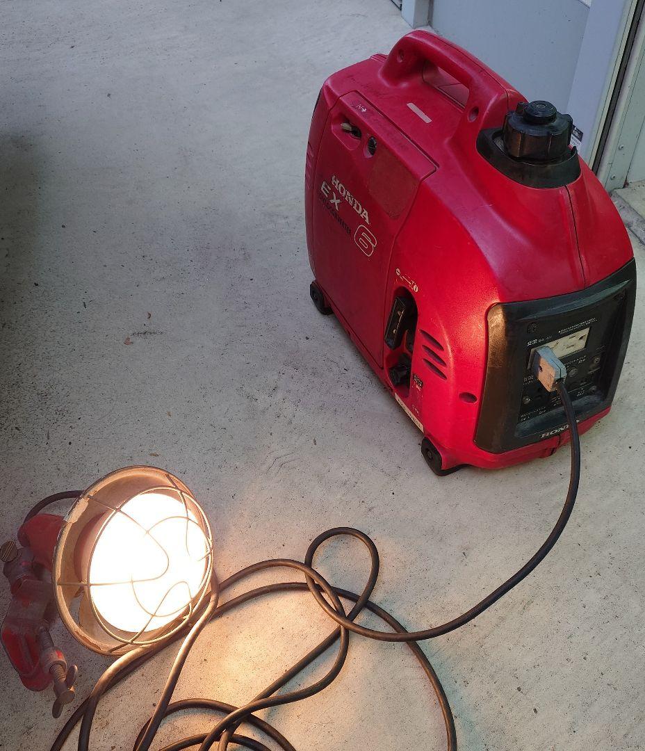 ホンダ Honda EX6 ポータブル発電機 赤 防災用 非常用として動作完動品