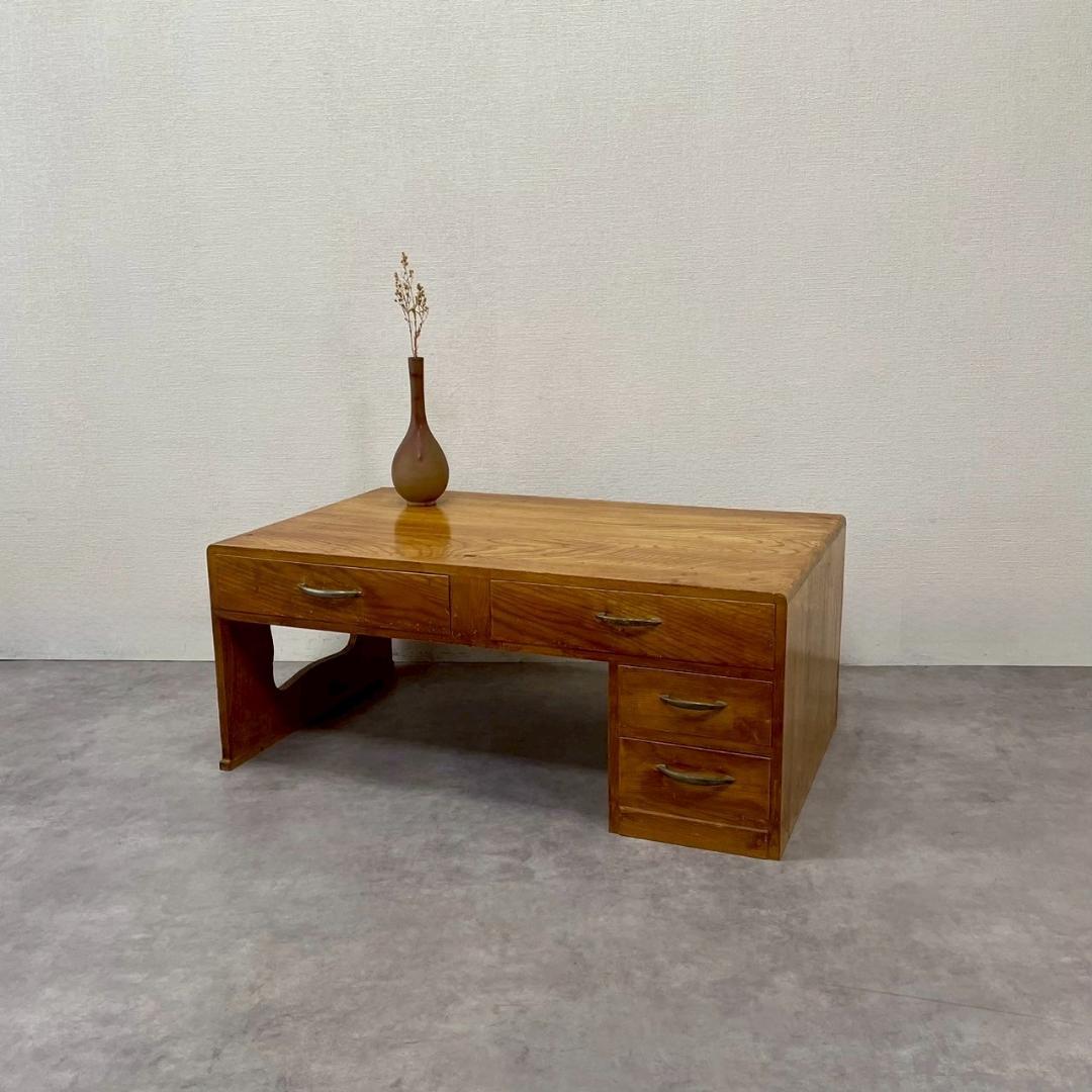 ヴィンテージ 文机 コーヒーテーブル センターテーブル 無垢材 ビンテージ