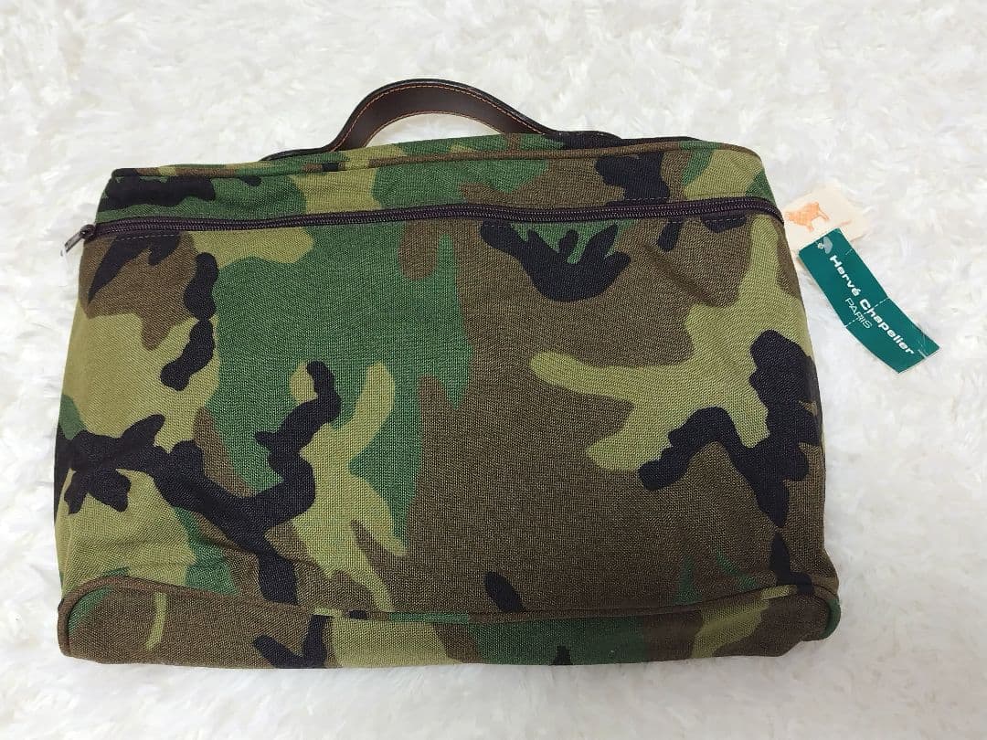 新品タグ付　限定モデル！エルベシャプリエブリーフバッグ カモフラージュ915W