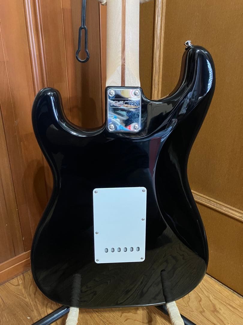 美品 SCHECTER PS-ST-DH-SC /BLK/M スキャロップ 限定