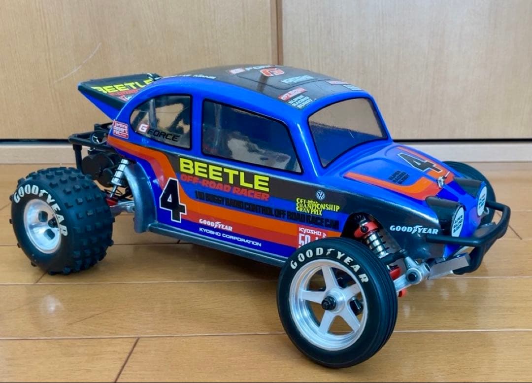 【京商】BEETLE 2014（復刻版）ESC、サーボ、モーターファン　メカ付き