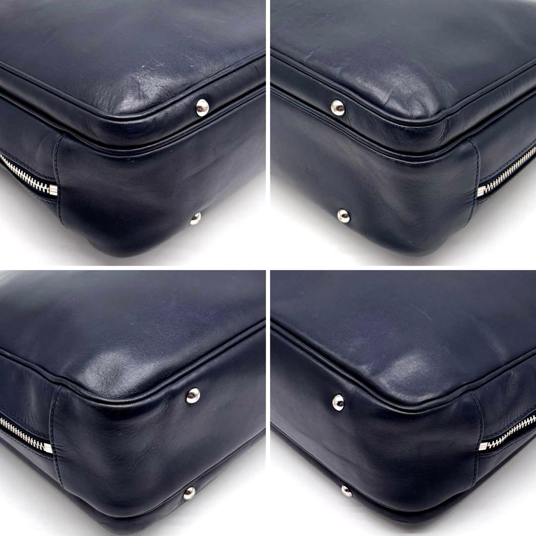 希少✨ポーター　ソート　ビジネスバッグ　2層　ネームホルダー付　ネイビー　A4可