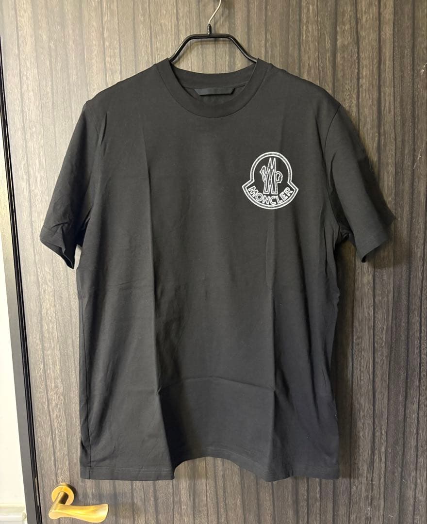 MONCLER 黒 クルーネック Tシャツ