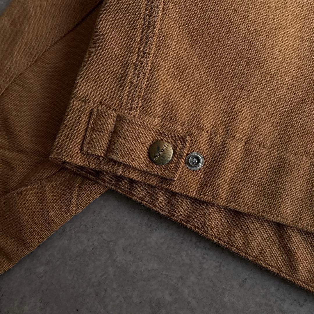 90's■USA製■carhartt【44】デトロイトジャケット ブラウン 短丈