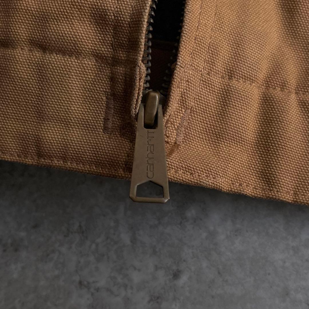 90's■USA製■carhartt【44】デトロイトジャケット ブラウン 短丈