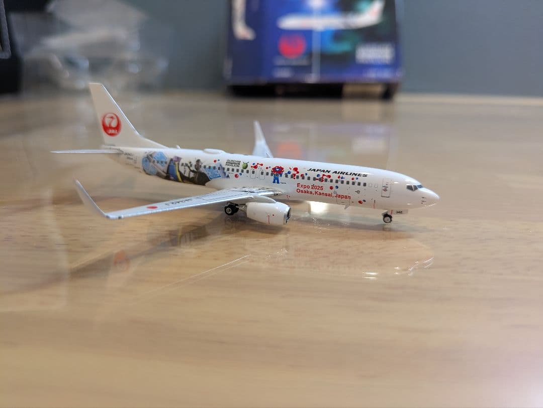 【新品】日本航空 B737-800 ミャクミャク・ガンダムJET JA342J