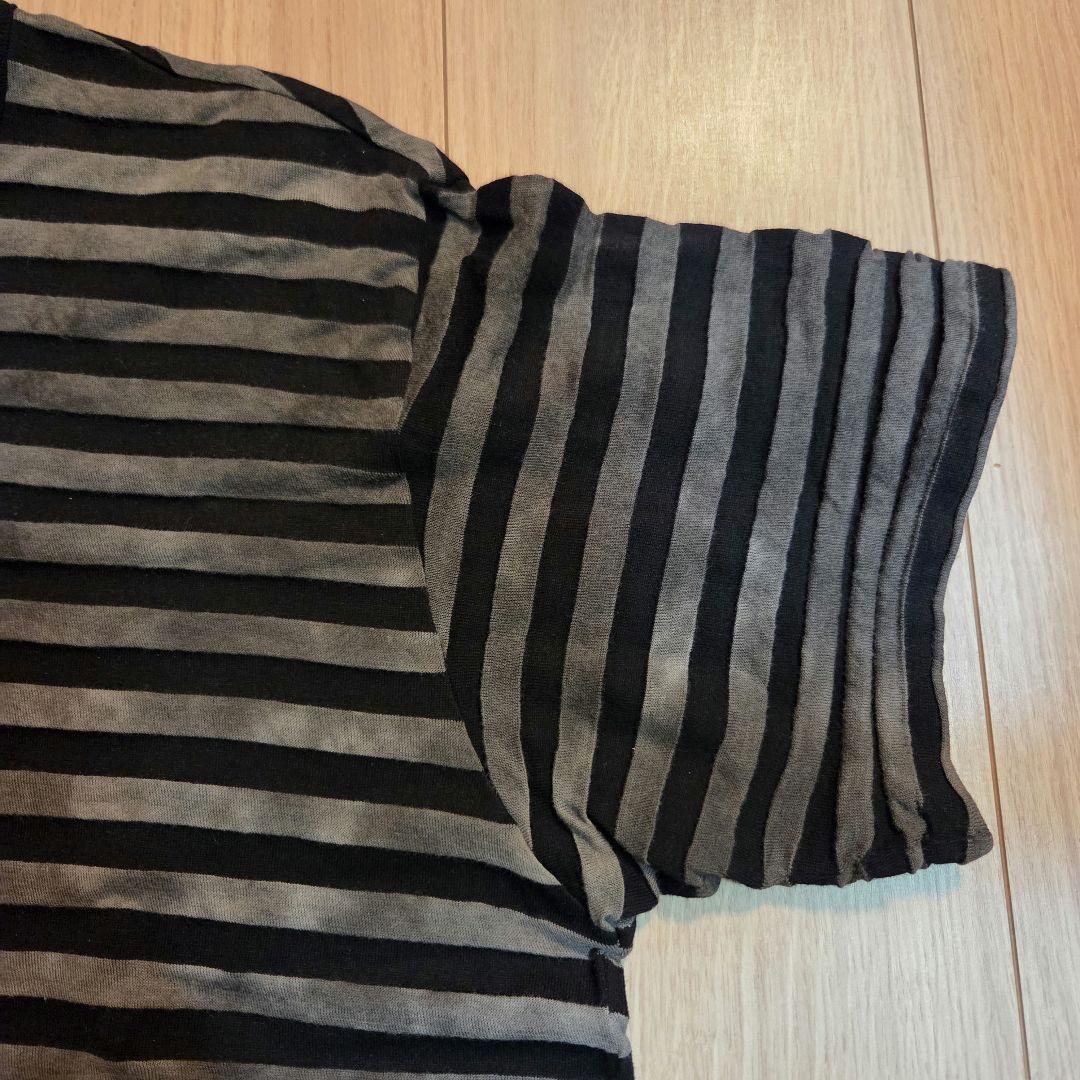 t*t様 Yohji Yamamoto ストライプ少し透けるTシャツ　Lサイズ