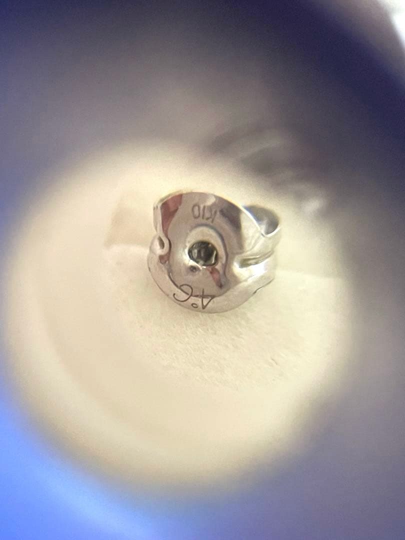 新品★4℃★K10★アクアマリン★雫ピアス