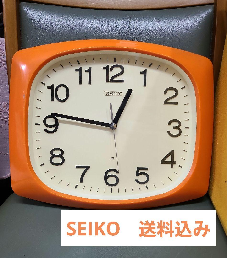 【最終値下げ】SEIKO 壁掛け時計　レトロ　昭和雑貨　スペースエイジ