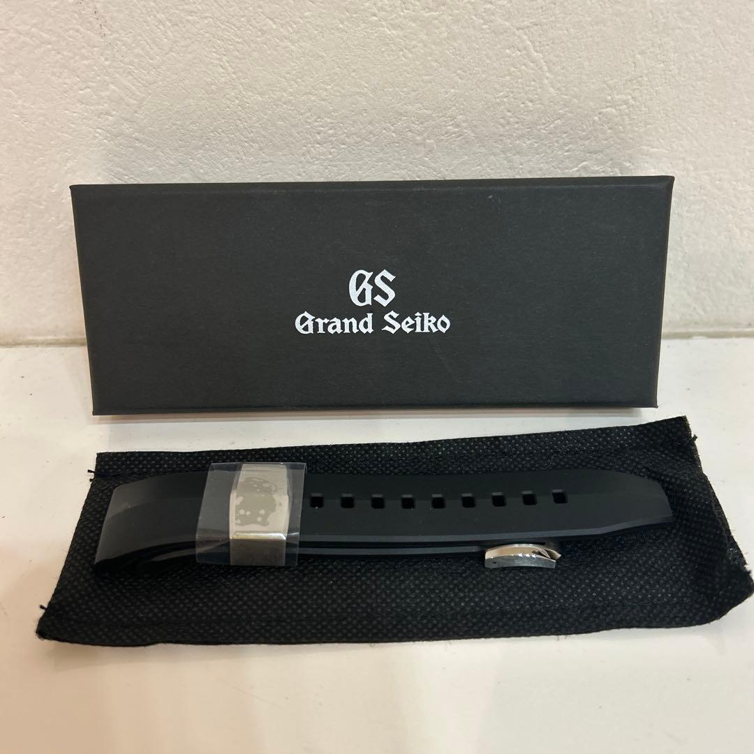 GS GrandSeikoグランドセイコー　純正ラバーストラップ　ブラック22㎜