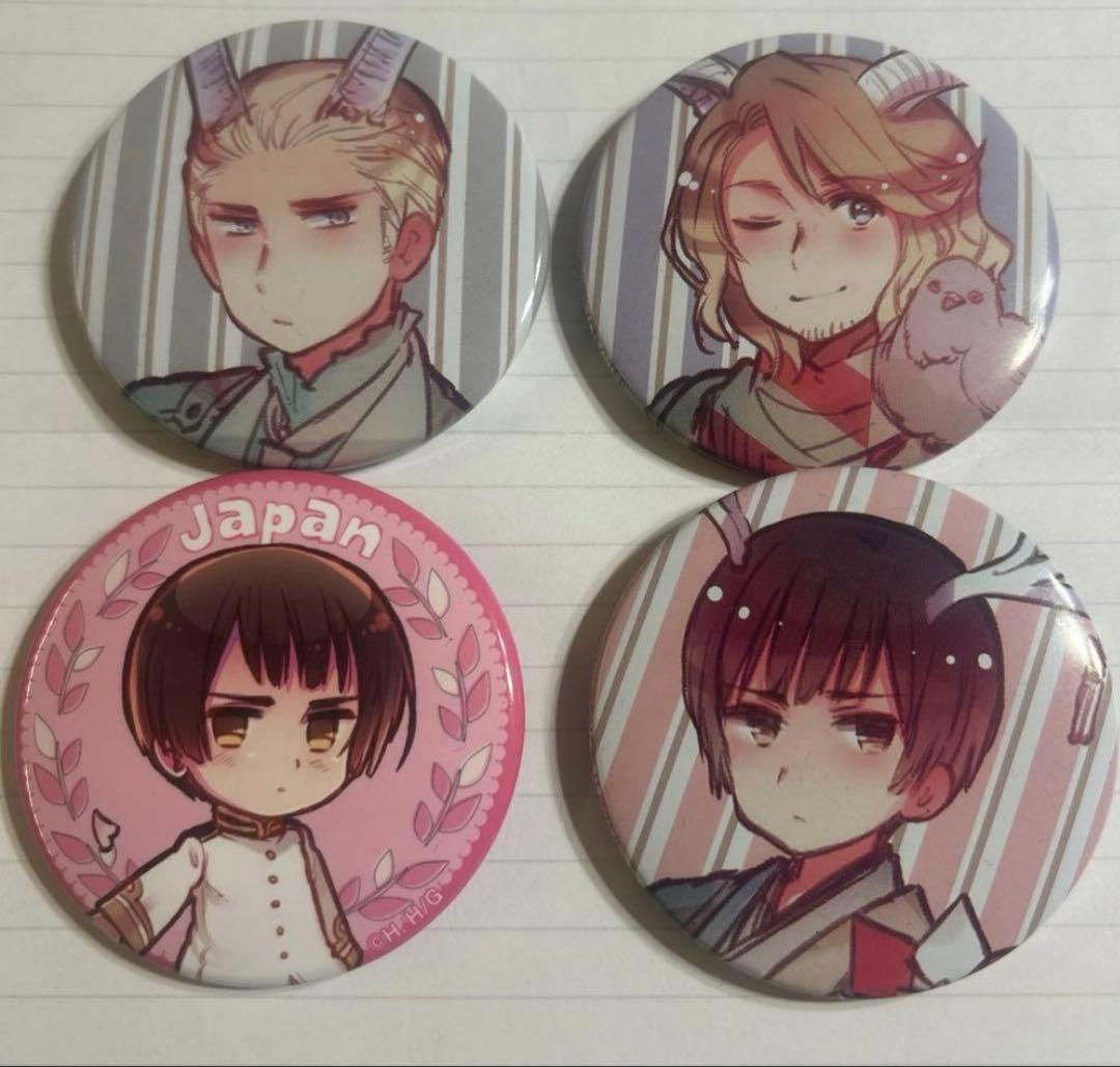 ヘタリア　缶バッジ
