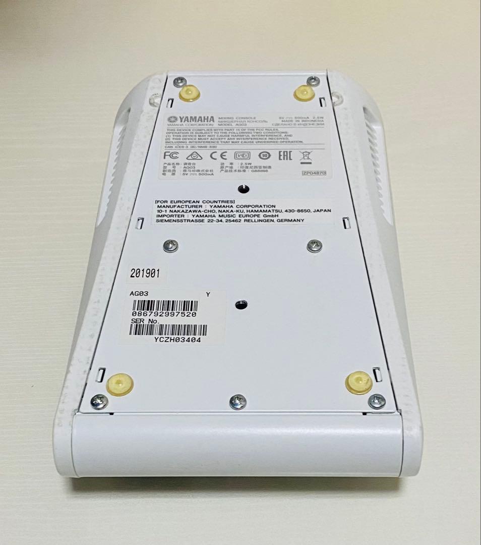 YAMAHA AG03 オーディオインターフェース ミキサー