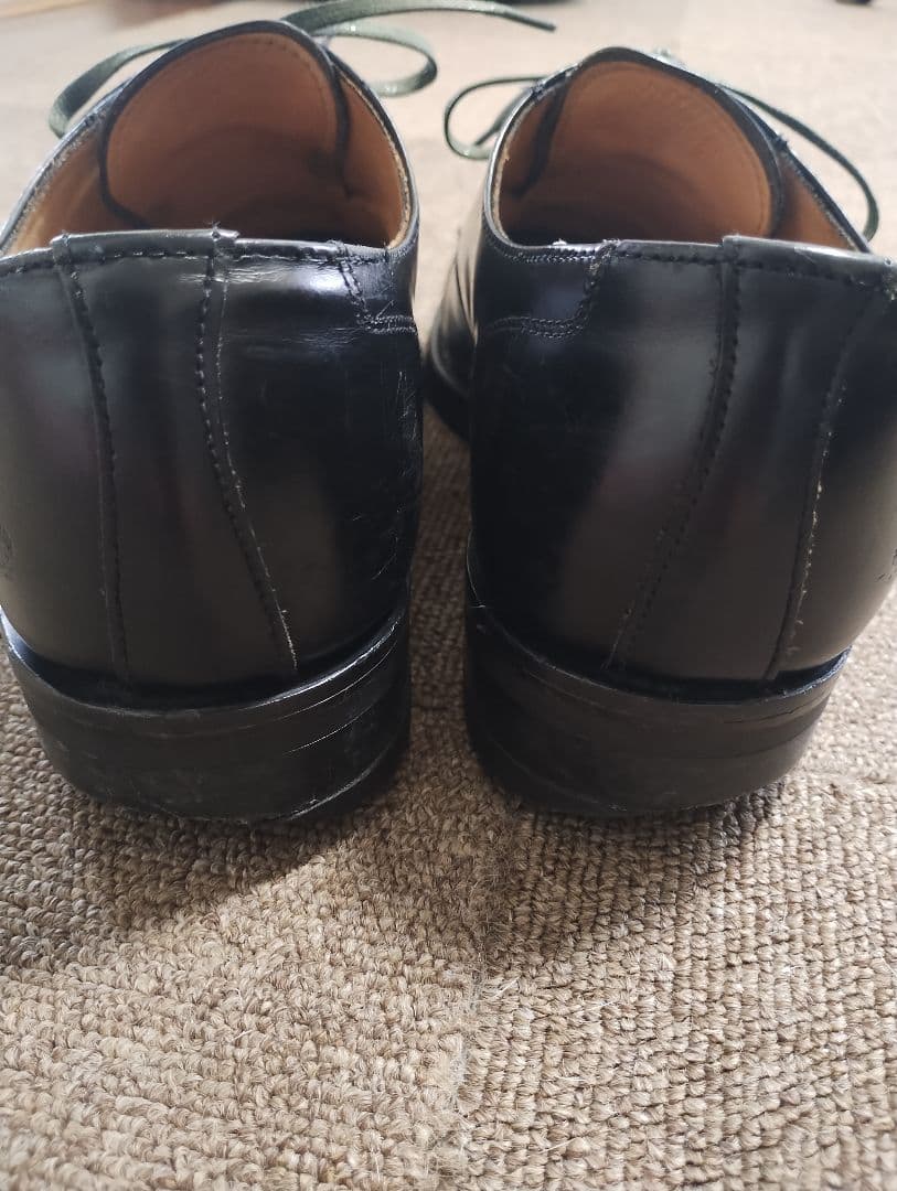 SANDERS サンダース Uチップミリタリーダービーシューズ UK7.5