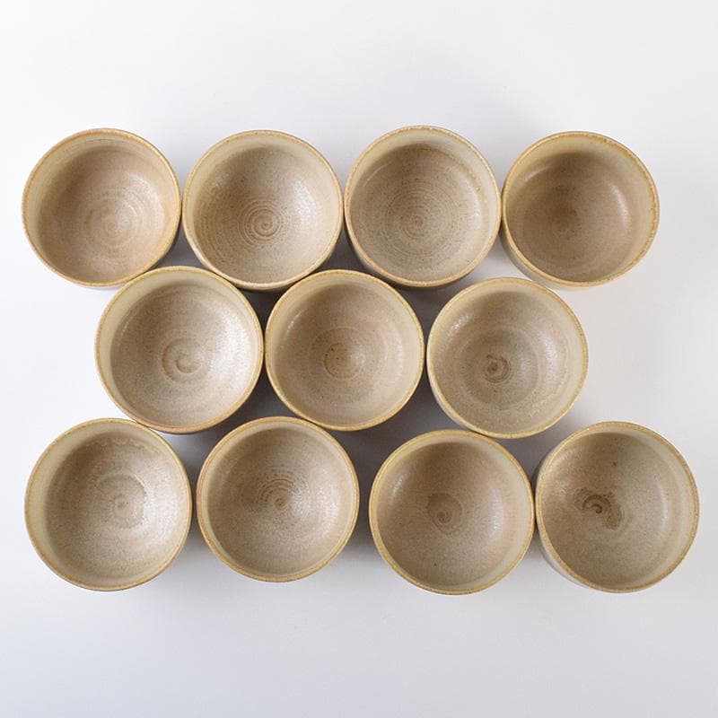 茶道具　百楽窯　梶山節男　仁童　数茶碗　十一客　共箱　V　R7594F