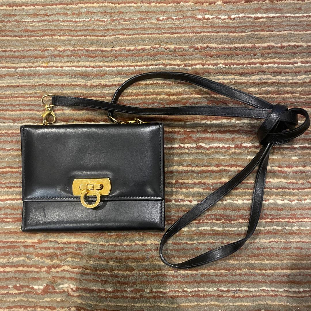 美品☆フェラガモ/SALVATORE FERRAGAMO三つ折りウォレット