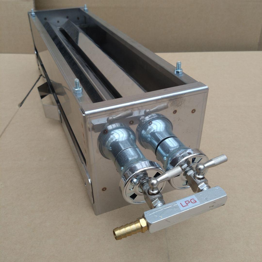 ５日以内に発送します ★ 新品 焼鳥器 串焼き機 プロパンガス 網付き 送料無料