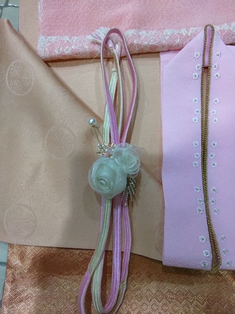 振袖フルセット、正絹振袖、成人式、重ね衿、帯揚げ帯締め、西陣京の袋帯、襦袢