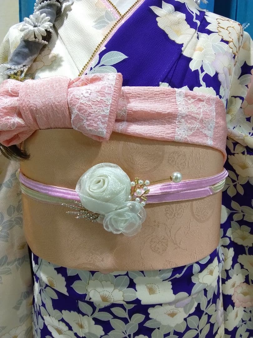 振袖フルセット、正絹振袖、成人式、重ね衿、帯揚げ帯締め、西陣京の袋帯、襦袢