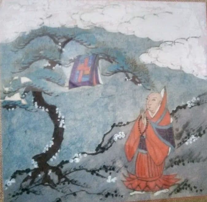 日蓮様、作者不詳絵伝部分