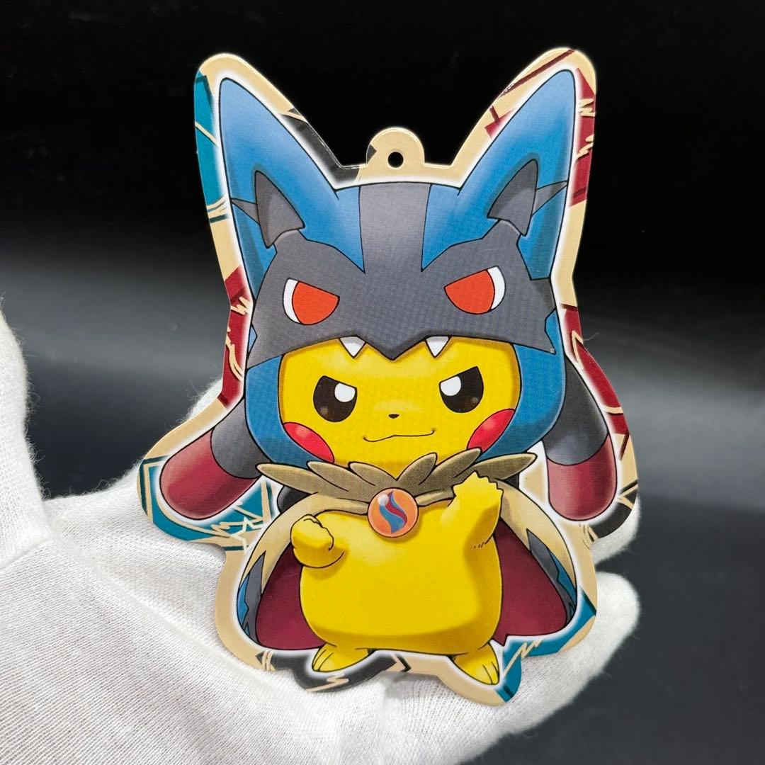 極美品 メガルカリオのポンチョを着たピカチュウ