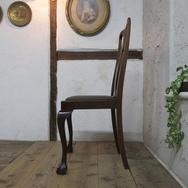 イギリス アンティーク 家具 ダイニングチェア 椅子 イス 英国 4164e