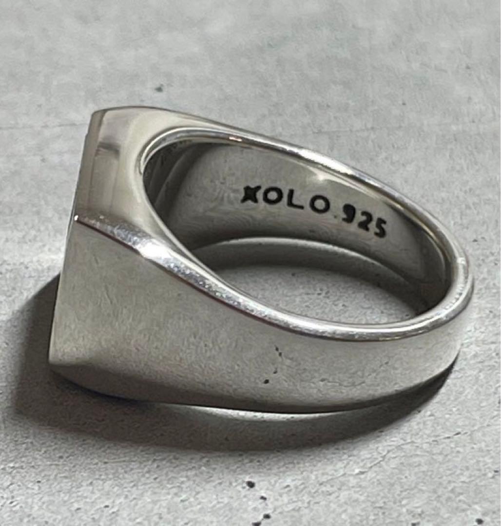 お*こ様 新作 XOLO Signet Ring Gold Flower リング