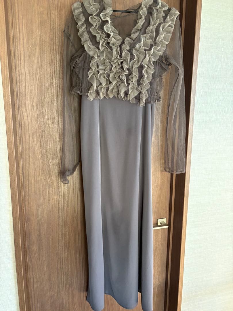 kana チュールボリュームシアードレス3点セット　タグあり　ブラウン