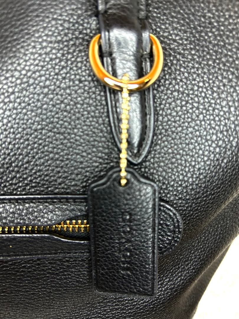 ☆美品☆ COACH コーチ トートバッグ ブラック レザー　A4 ビジネス