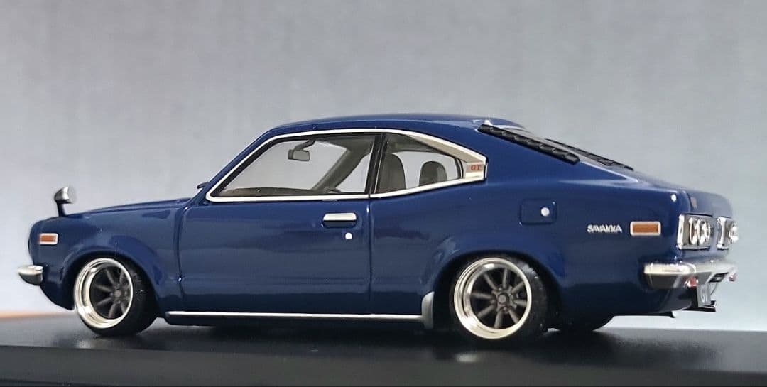 1/43　マツダ　サバンナ改　クーペ　RX-3　ワタナベ　アルミ製　深リム