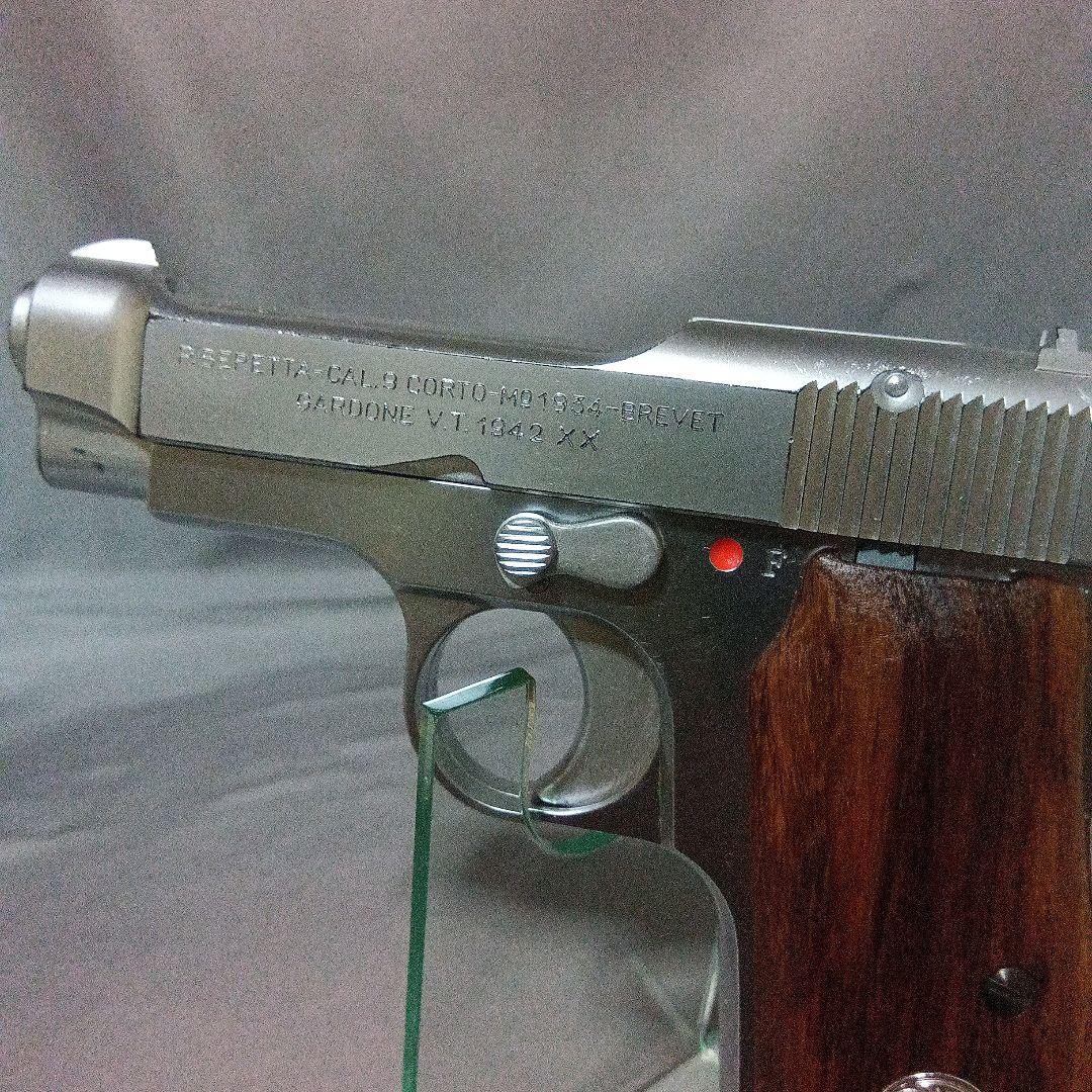 k*4様 タナカ ワークス M1934 ブローバック　木製グリップ　シルバーモデ